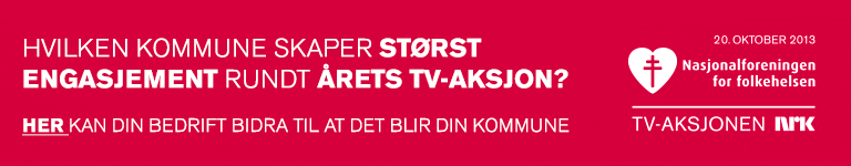 Hvilken kommune skaper størt engasjement rundt årets TV-aksjon. HER kan din bedrift bidra til at det blir din kommune